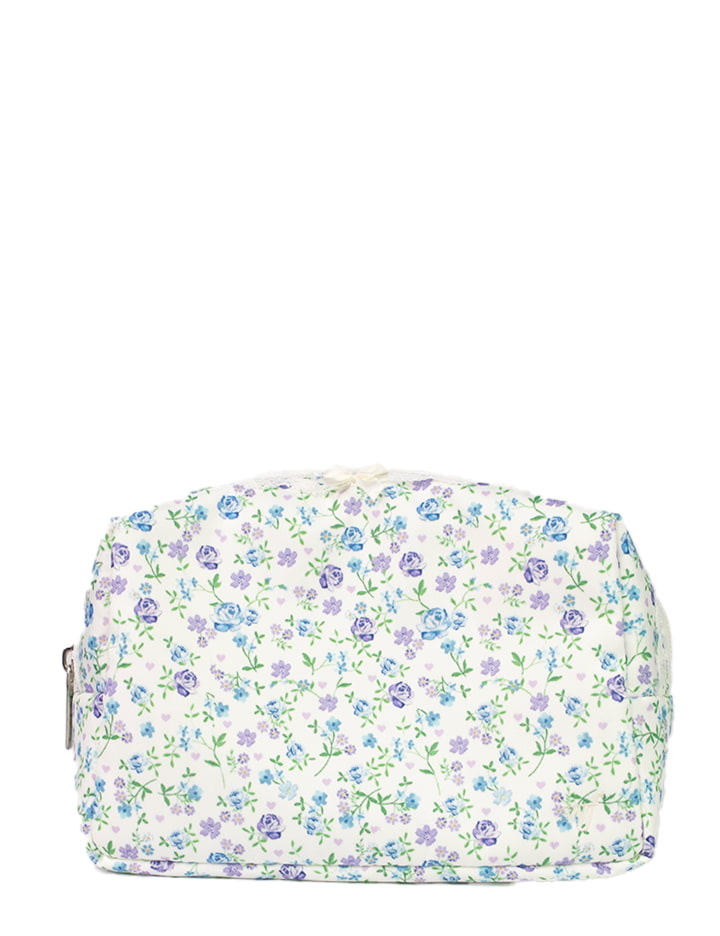 Lilac and Blue Floral Perfect Pouch