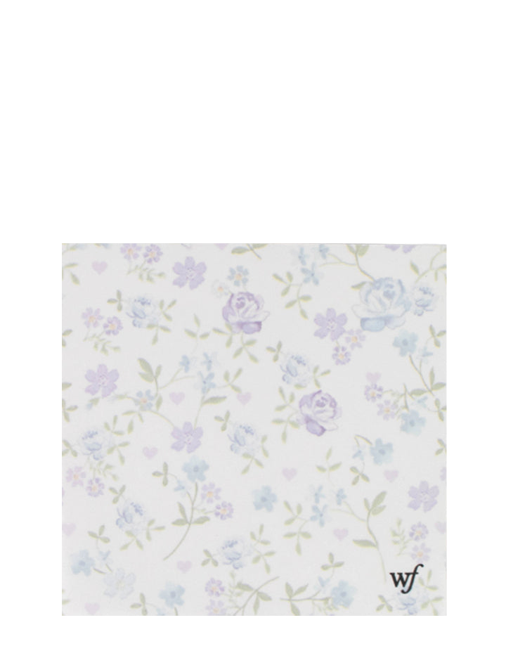Lilac and Blue Floral Sticky Notes