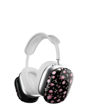 Black and Pink Floral AirPods Max Cover