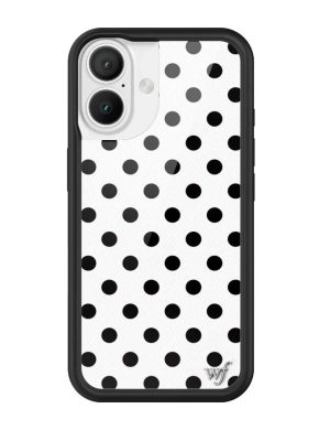 Polka Dot | White and Black iPhone Case