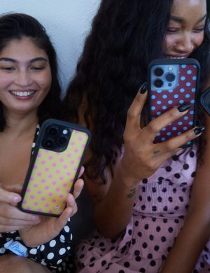 Polka Dot | Brown and Blue iPhone Case