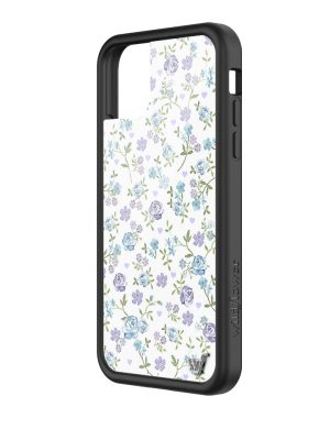 Lilac and Blue Floral iPhone Case