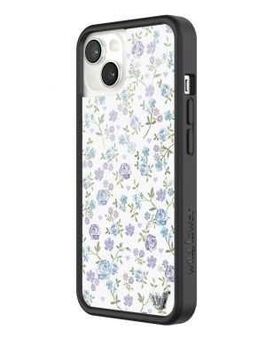 Lilac and Blue Floral iPhone Case