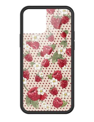 Raspberry Polka Dot iPhone Case