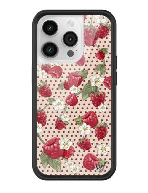 Raspberry Polka Dot iPhone Case