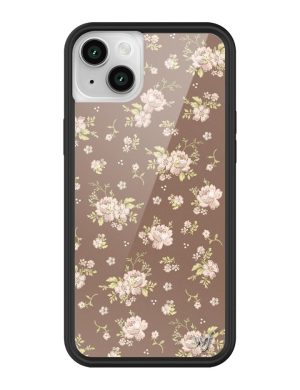 Brown Floral iPhone Case