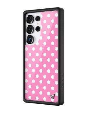Polka Dot | Pink and White Samsung Galaxy Case